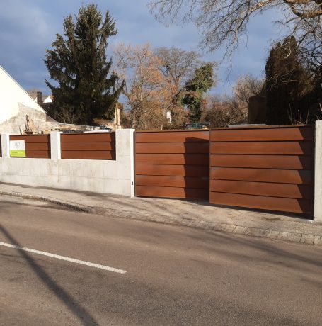 Tor/Zaun aus Cortenstahl Tor/Zaun aus Cortenstahl